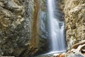 A view of a small waterfall in troodos mountains in cyprus Royalty Free Stock Photo