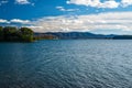 View Smith Mountain and Smith Mountain Lake Royalty Free Stock Photo