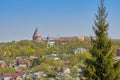 View of the Smolensk fortress, impregnable bastion, reliably defending the state borders Royalty Free Stock Photo