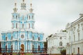 View on Smolnyi cathedral Smolny Convent St. Petersburg