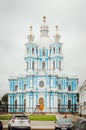 View on Smolnyi cathedral Smolny Convent St. Petersburg