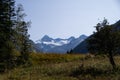 View of the snow-capped mountains of the austrian alps Royalty Free Stock Photo