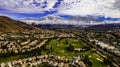 View of Snow Covered Little San Bernardino and San Gorgonio Mountains