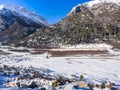 View of snow mountain in Sichuan