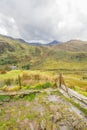 View of Snowdon from the Nant Gwynant Pass Royalty Free Stock Photo