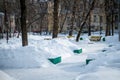 Snowed Square in Moscow