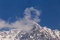 View on snowy Dhauladhar peak in Himalayas