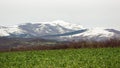 View of snowy Gorbea mountain Royalty Free Stock Photo