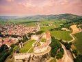 View of Soave (Italy) and its famous medieval castle
