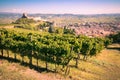 View of Soave Italy and its famous medieval castle