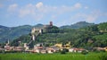 Soave comune and medieval Soave Castle Northern Italy Royalty Free Stock Photo