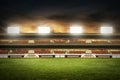 View of soccer stadium fields