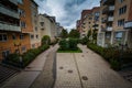 View of Sodermalmsallen, in Sodermalm, Stockholm, Sweden.