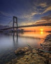 View of Soekarno Bridge Manado city