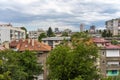 View of Sofia city trough a window Royalty Free Stock Photo