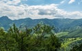 View from Sokolie hill in Mala Fatra mountains in Slovakia Royalty Free Stock Photo