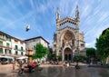 View of Soller with Sant Bartomeu Church, Majorca.