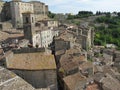 Sorano village in Tuscany, Italy