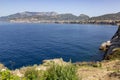 View of Sorrento from Regina Giovanna Queen`s bath. Royalty Free Stock Photo