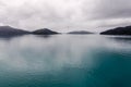 View of the sounds in Queen Charlotte Road, New Zealand Royalty Free Stock Photo