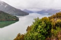 View of the sounds in Queen Charlotte Road, New Zealand Royalty Free Stock Photo