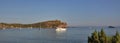 View of Sounion, sunset