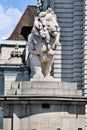 A view of the South Bank Lion