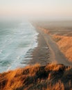 View from South Beach Overlook, at Point Reyes National Seashore, California Royalty Free Stock Photo