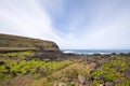 View of the south-east coast of Easter Island. Easter Island, Chile