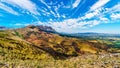 View from the south end of the Bainskloof Pass, showing the damage by forest fires in the mountains of the Western Cape