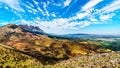 View from the south end of the Bainskloof Pass, showing the damage by forest fires in the mountains of the Western Cape