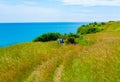 Scenic view of South Foreland Heritage Coast UK Royalty Free Stock Photo