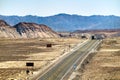 South Pan-American highway at Nazca in Peru Royalty Free Stock Photo