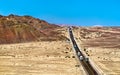 South Pan-American highway at Nazca in Peru Royalty Free Stock Photo