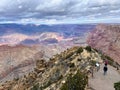 A view of the South Rim of the Grand Canyon with the Colorado River Royalty Free Stock Photo