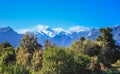 View of Southern Alps from Lake Matheson, South Island, New Zealand Royalty Free Stock Photo