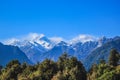 View of Southern Alps from Lake Matheson, South Island, New Zealand Royalty Free Stock Photo