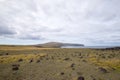 View of the southern coast of Easter Island towards the Poike volcano. Easter Island, Chile Royalty Free Stock Photo