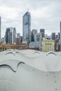 View of Southern Cross Station in Docklands, Melbourne and skyscrapers Royalty Free Stock Photo