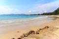 View of the southern end of Bang Tao beach Royalty Free Stock Photo