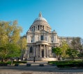 A view of southern entrance to St Paul`s Cathedral in London Royalty Free Stock Photo