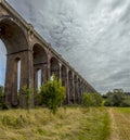 The view southward beside the Ouse Valley viaduct in Sussex, UK