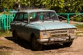 Soviet retro car at the street