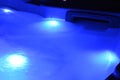 View on a spa at night, Hot tub Royalty Free Stock Photo