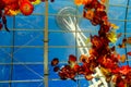 View of Space Needle through Chihuly glass exhibit