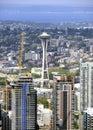 View of the Space Needle in Seattle.