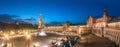 View of Spain Square on sunset, Seville Royalty Free Stock Photo