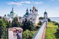 View of Spaso-Yakovlevsky Dimitriev Monastery in Rostov, Golden Ring Russia.