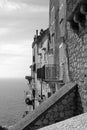 View of Sperlonga town from the old town at the top