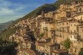 Beautiful panoramic view of the historic village of Paganico Sabino near Rieti